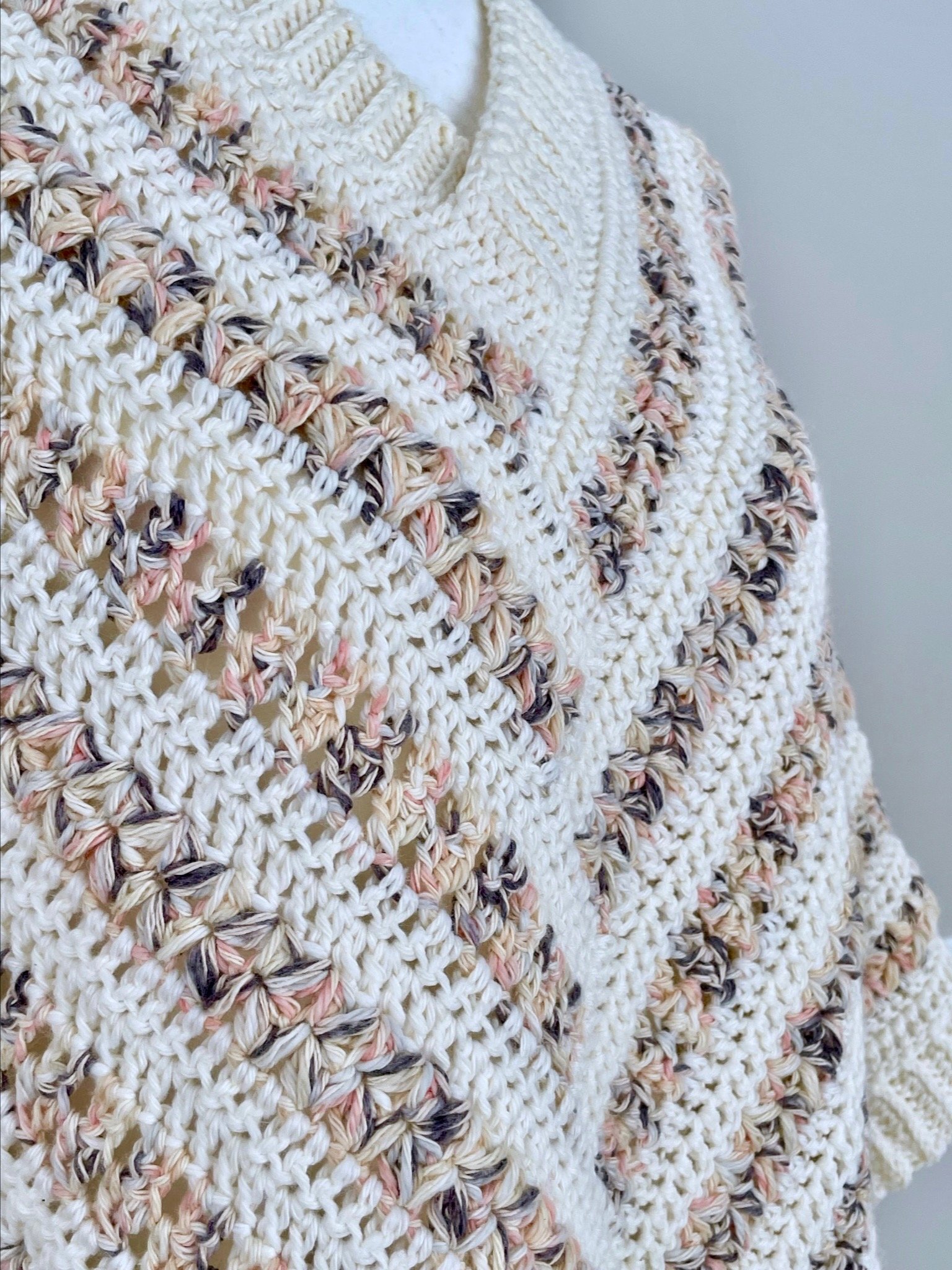 Maple Lodge Crochet Poncho Pattern | Instant PDF download with Photo Tutorial product image (5)