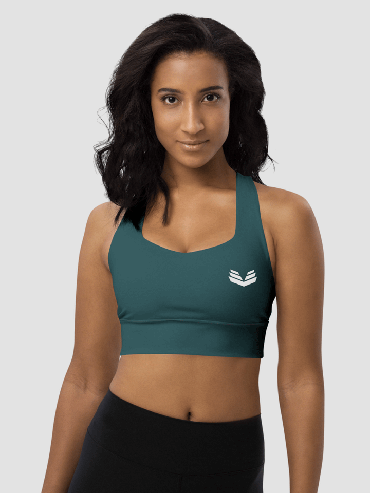 Longline Sports Bra - Deep Teal product image (2)