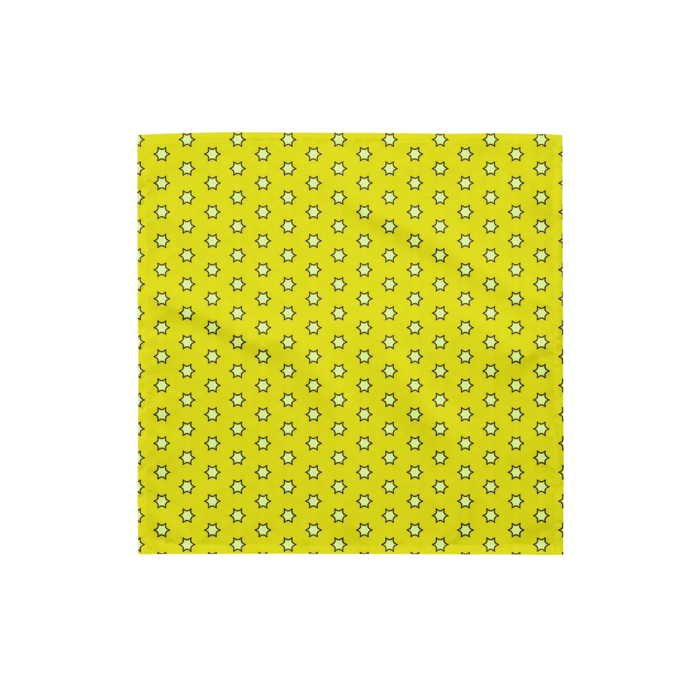 Pet's yellow star print bandana product image (2)