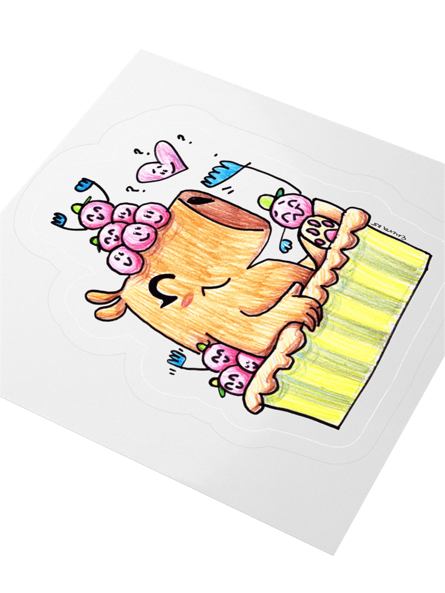 Capy-berry Pie Sticker product image (3)