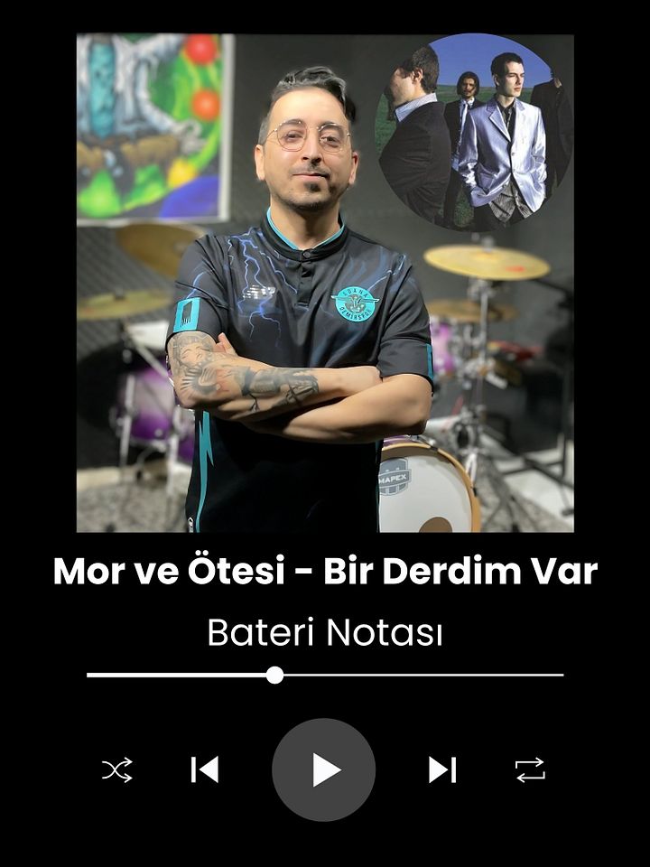 Mor ve Ötesi - Bir Derdim Var Bateri Notası product image (1)