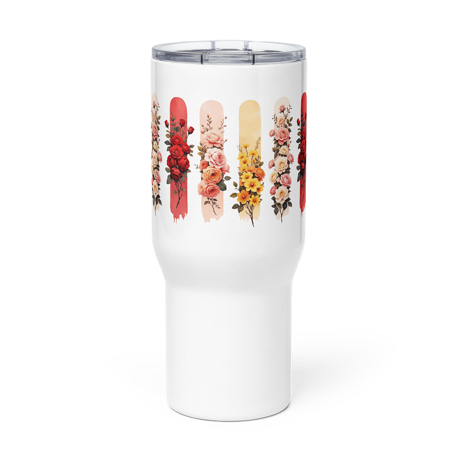 Floral Elegance Stainless Steel Travel Mug product image (3)