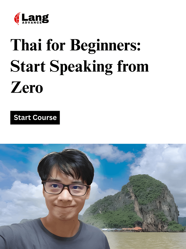Speak Thai language from Scratch - Beginners' Speaking Course product image (1)