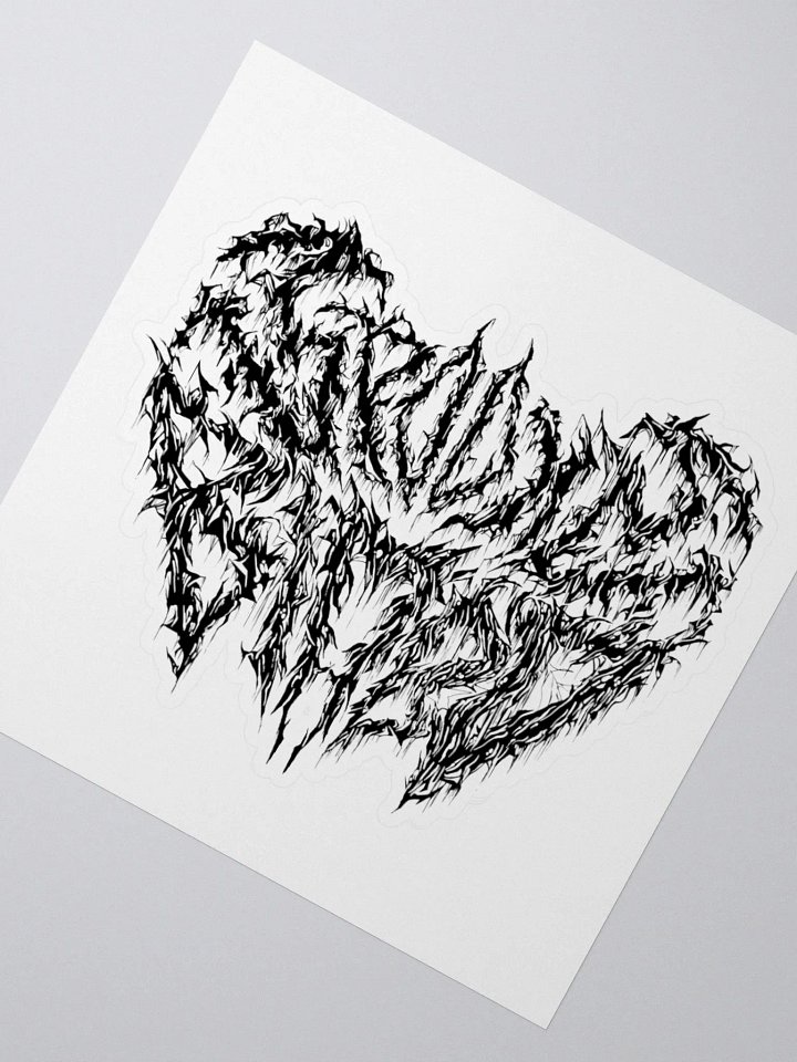 Death Metal Logo Sticker product image (5)