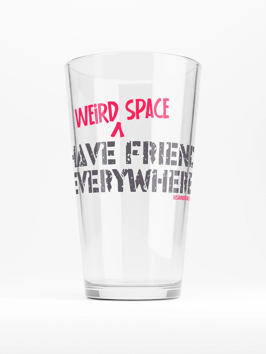 Weird Space Friends Pint Glass product image (1)