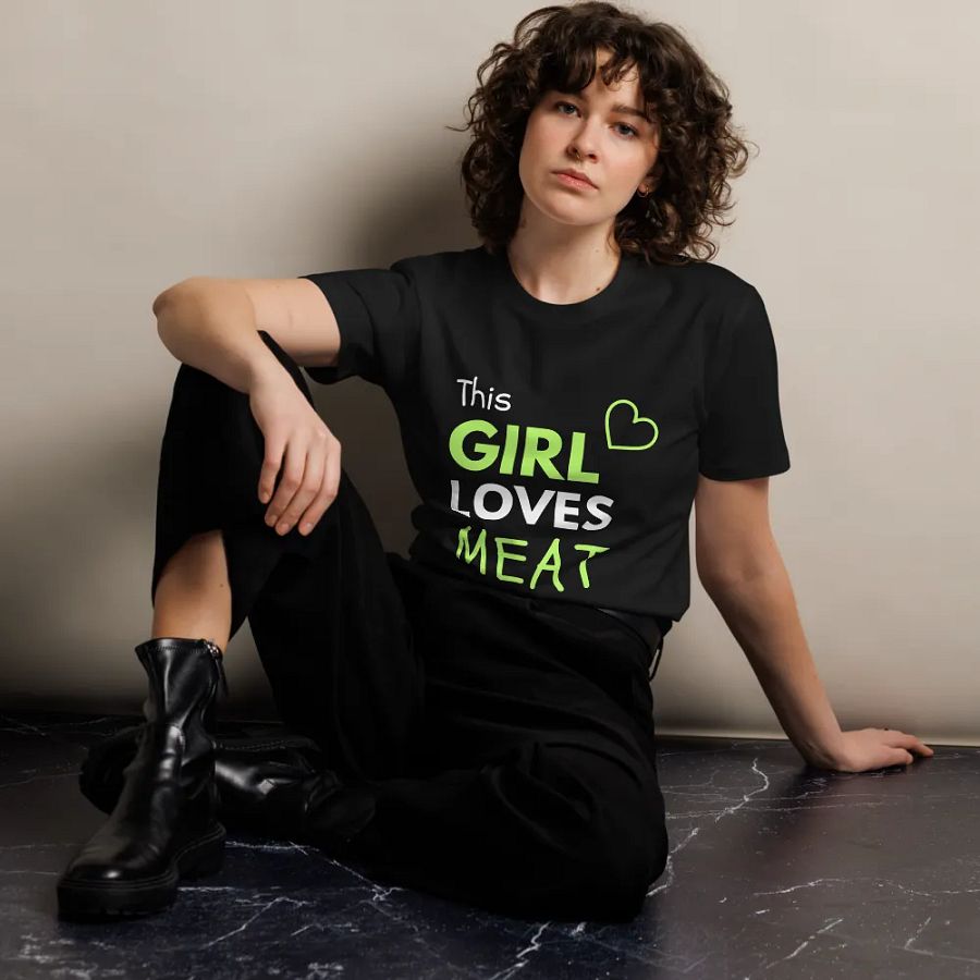 This Girl Loves Meat Unisex Premium T-Shirt product image (4)