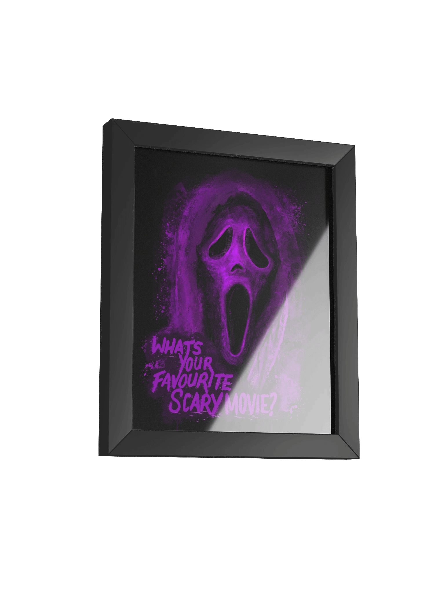 BLK Framed Ghost Face Print (Purple) product image (2)