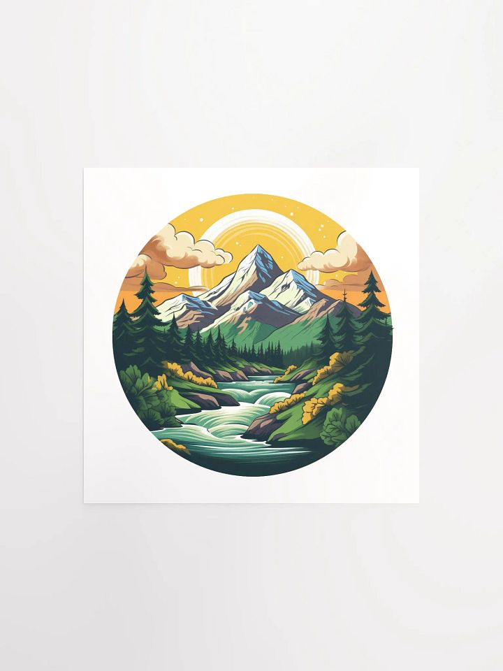 morning mountains print product image (1)