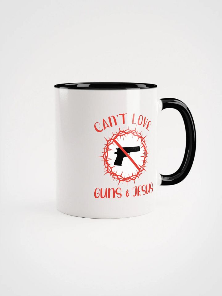 Can't Love Guns And Jesus Accent Mug product image (1)