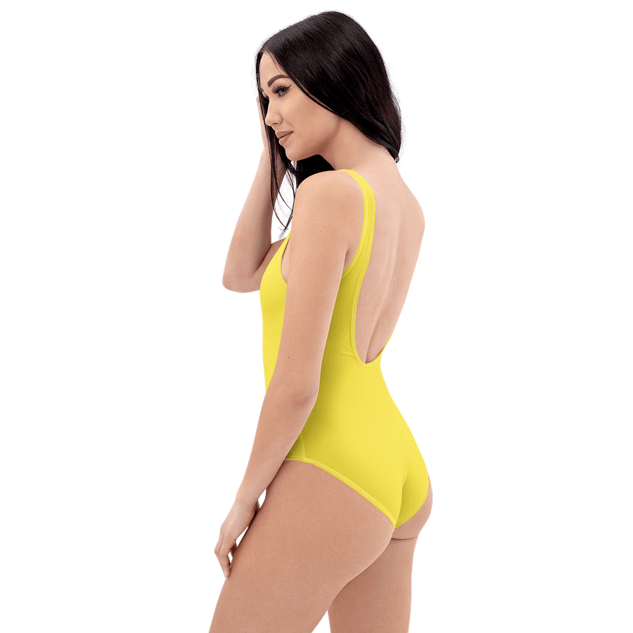 Taxi Cab Yellow Solid Color Retro Inspired Women's One Piece Swimsuit product image (7)