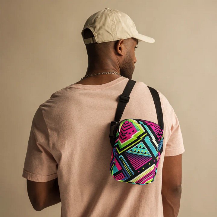 Neon Pop Art Utility Crossbody Bag product image (1)