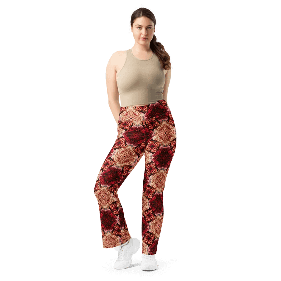 Rose Bouquet Flare Leggings product image (3)