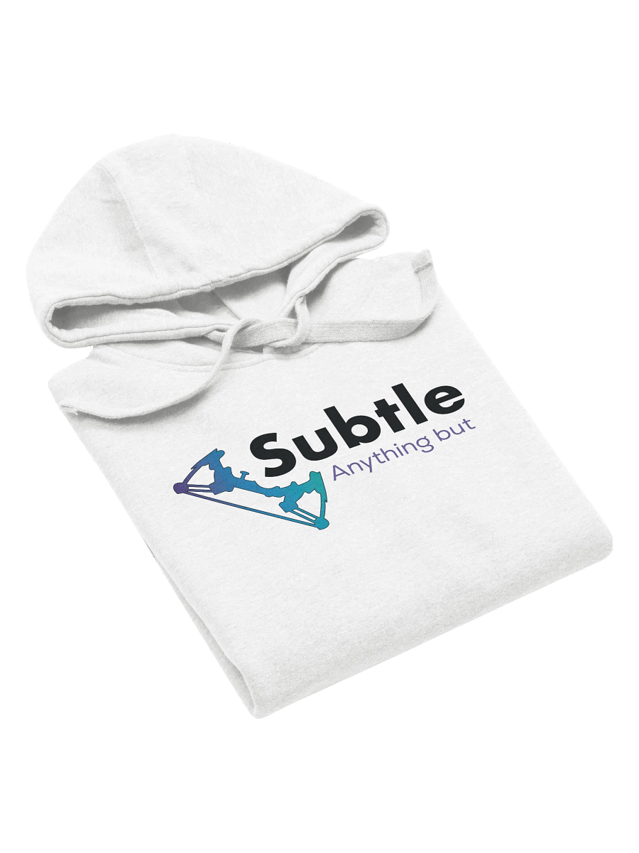 Anything But Subtle - Black Text - Hoodie product image (3)