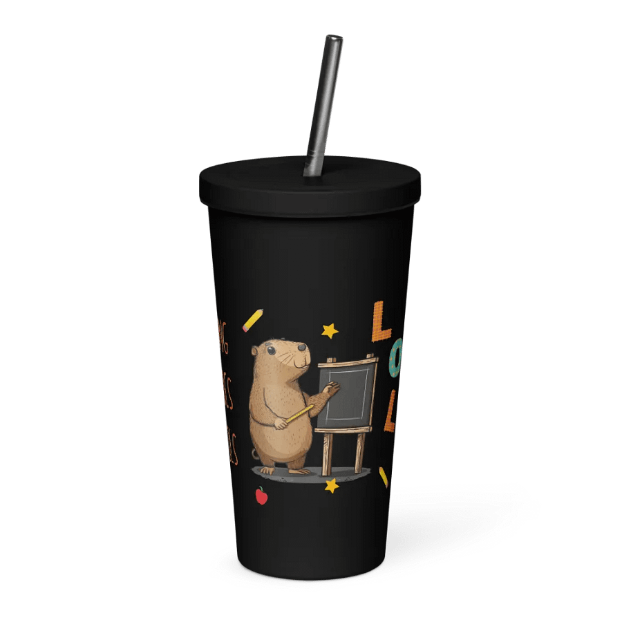 Back To School Capybara Gift For A Teacher - Insulated Coffee Tumbler product image (4)