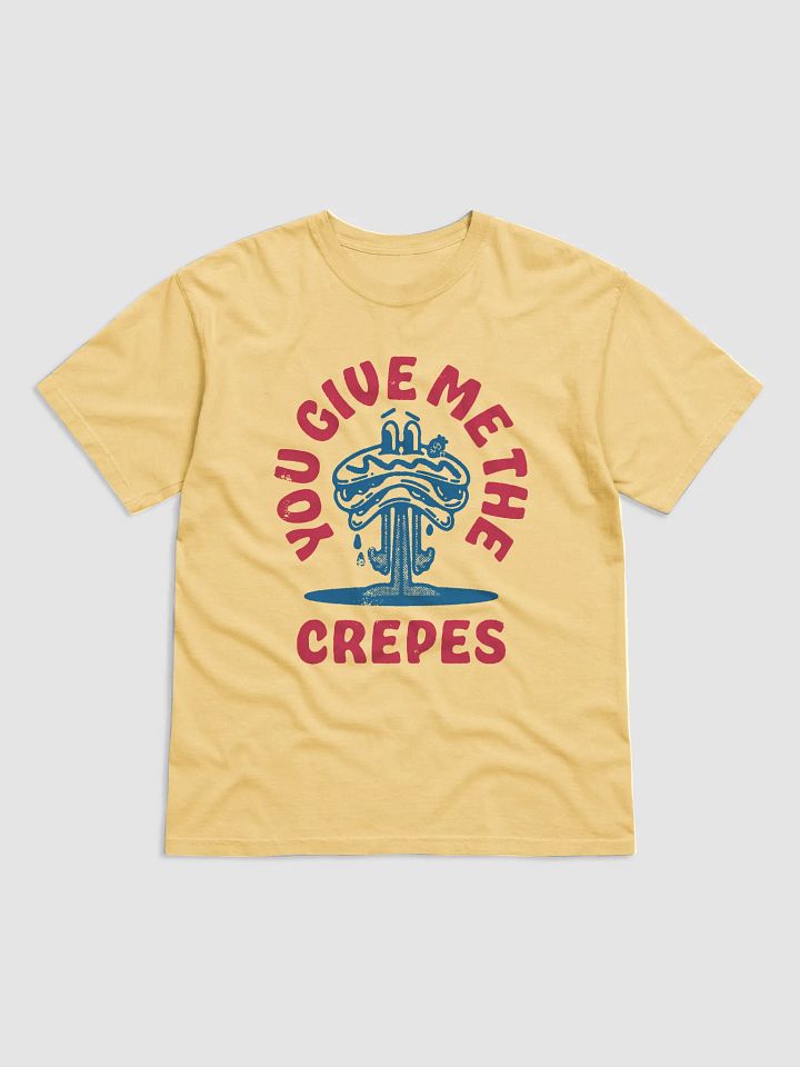 You Give Me the Crepes | Funny Retro-Style Hipster T-Shirt of a Crepe Mascot for Introverts and the Anti-Social product image (5)