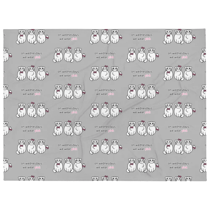Pink Wednesdays Manul - Throw Blanket product image (1)