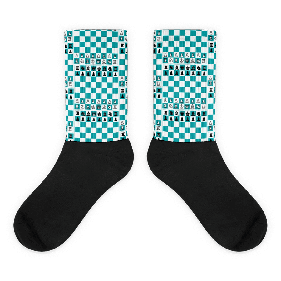 Chessboard Black Foot Socks product image (2)