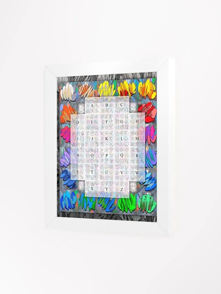 A-Z Graffiti Character Letters, D1/DOne, Framed Poster 01 product image (4)