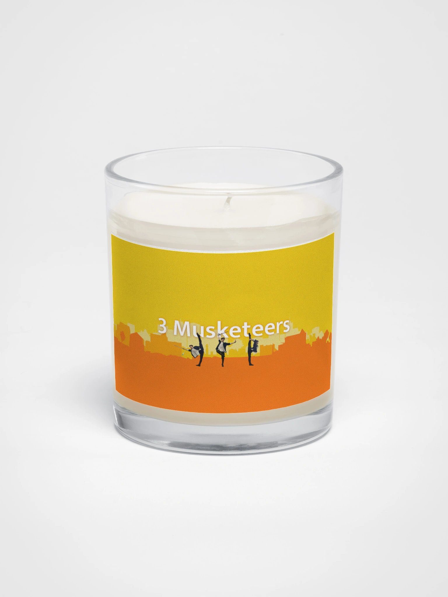 3 Musketeers Cityscape Candle – Soy Wax in Glass Jar product image (1)
