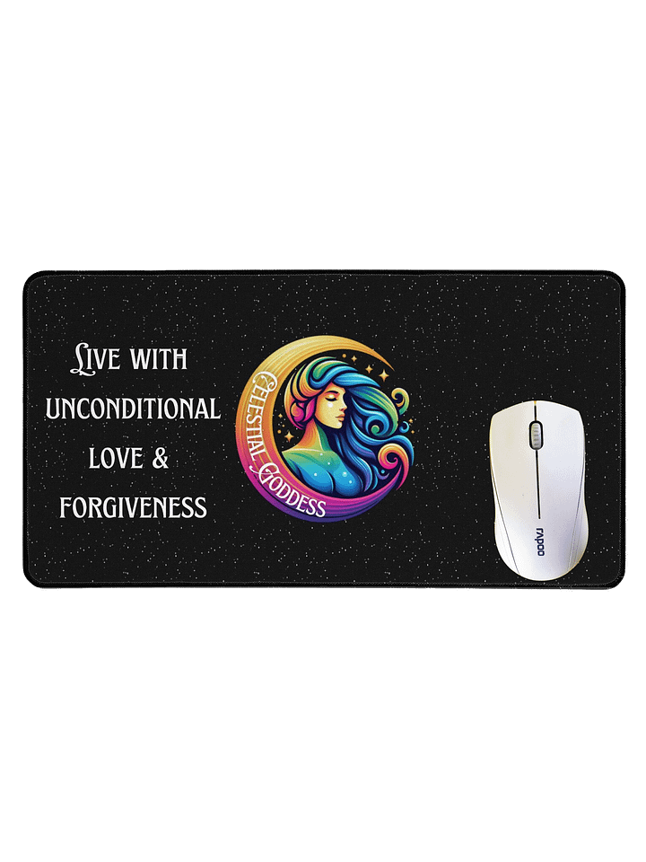 Celestial Crescent Moon Desk Mat product image (1)