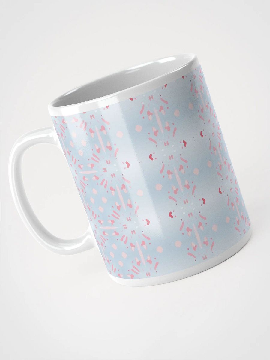 Pink Splashes & Red Hearts Ceramic Mug product image (3)