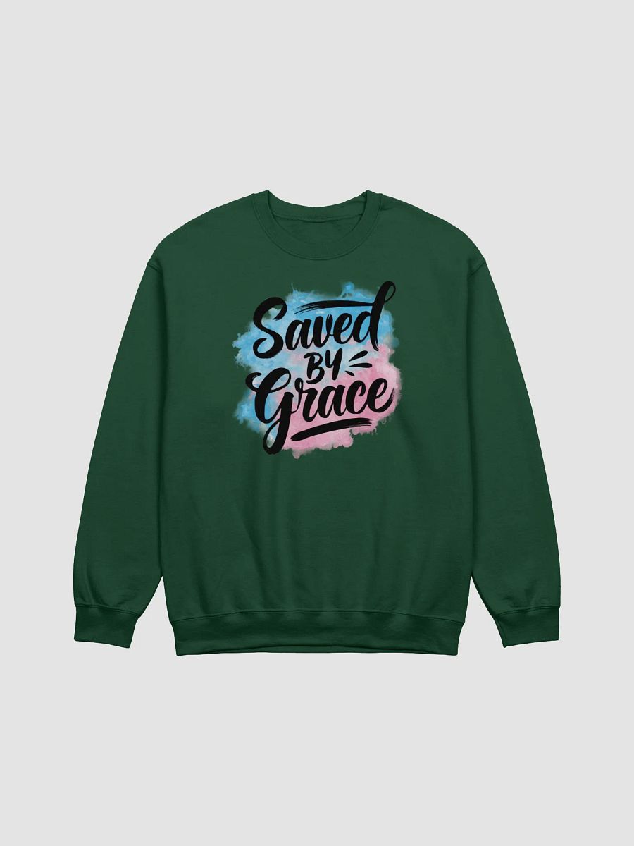 Saved By Grace | Christian Sweatshirt with Inspirational Design product image (11)
