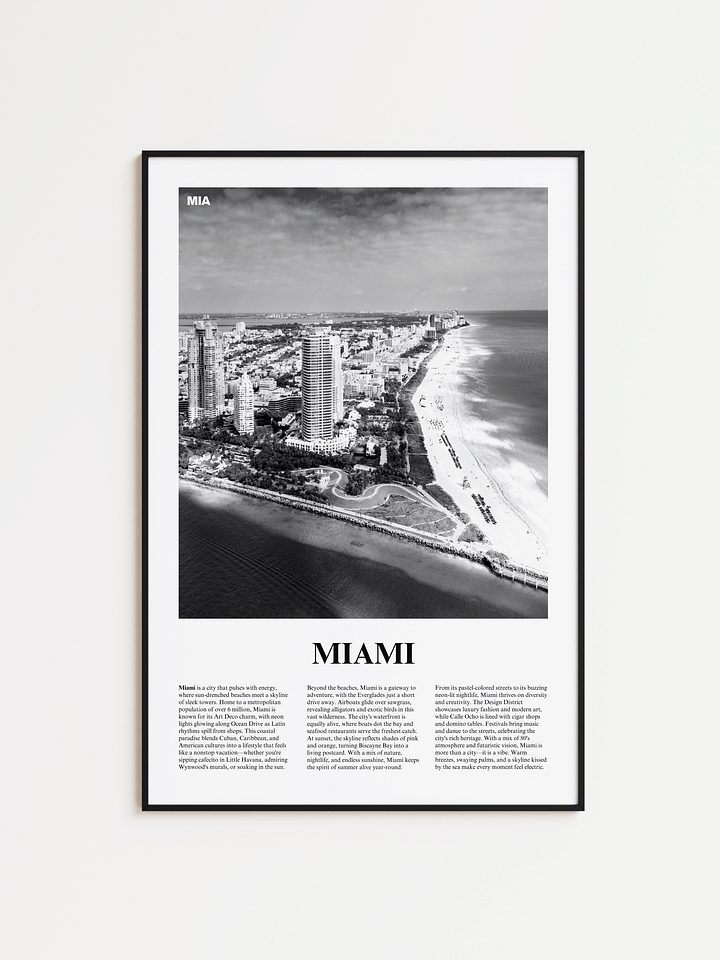 Miami 01 Newspaper Poster product image (1)