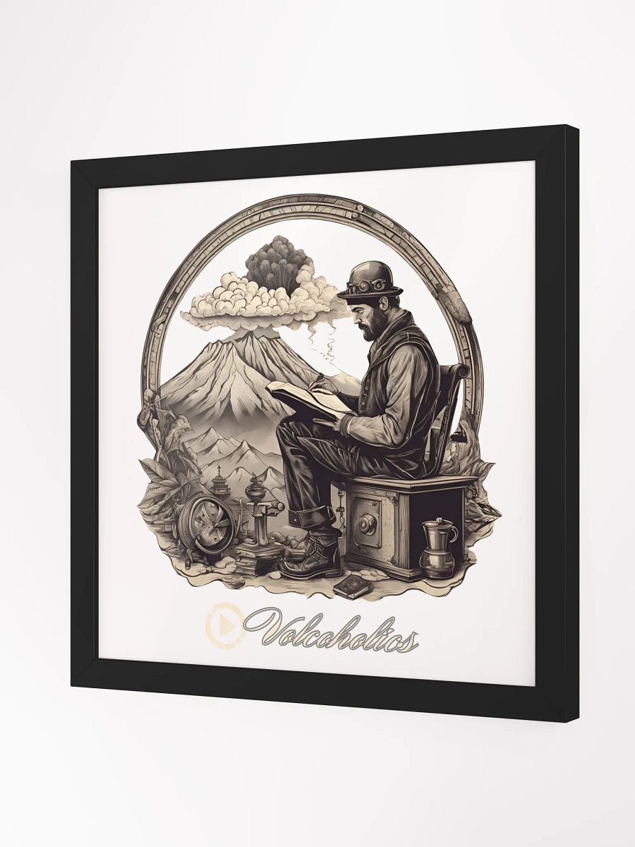 Volcanologist's Fieldwork: Framed Art Poster product image (2)