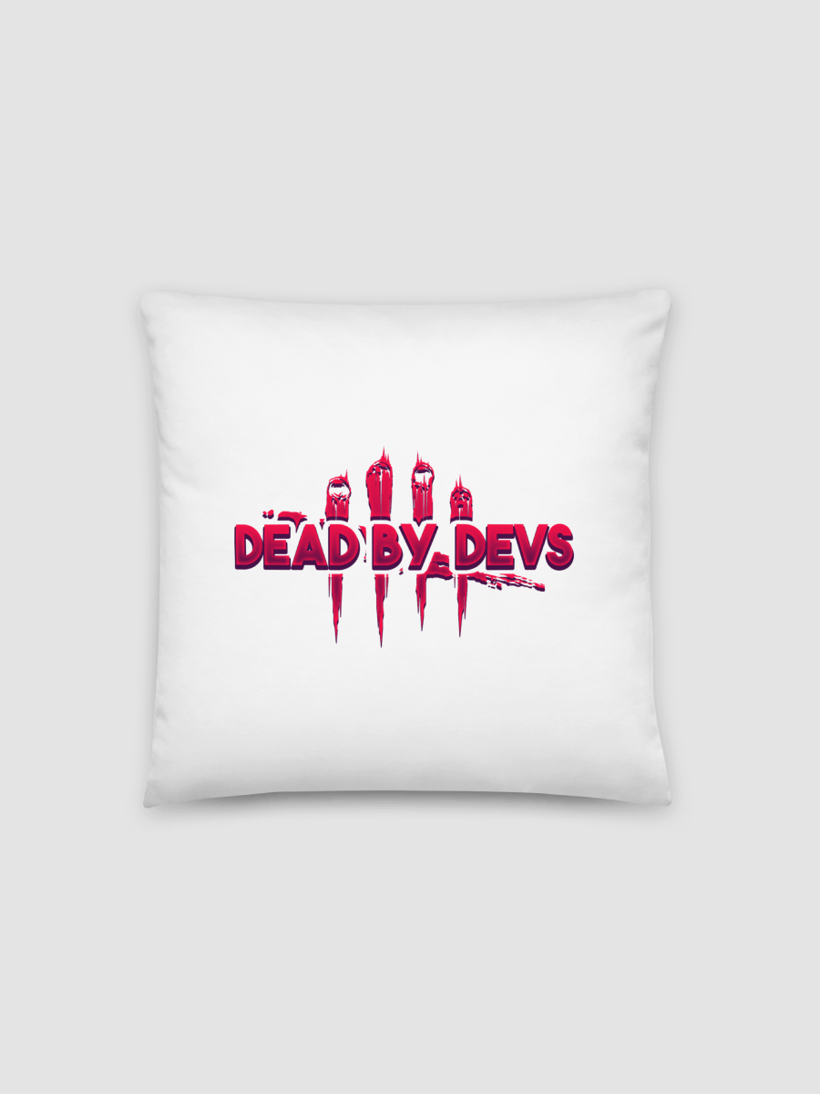 DEAD BY DEVS | All-Over Print Basic Pillow AOP AOP002 product image (1)