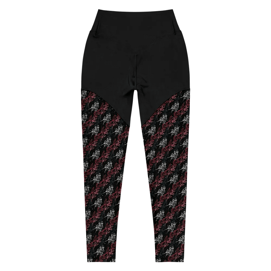 Black All-Over Print Sports Leggings product image (3)