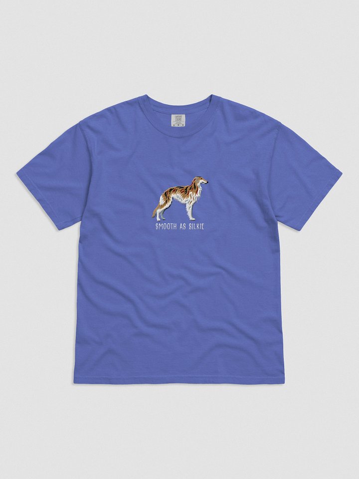 Smooth as Silkie T-Shirt(Embroidered) of a Silken Windhound(Brindle) product image (1)
