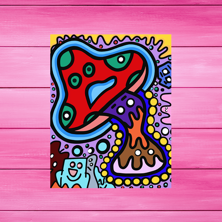 Mushroom Go Bleh | Art Print product image (2)