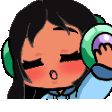 Animated Grooving Emote - Black Hair, Tan Skin, Brown Eyes product image (2)