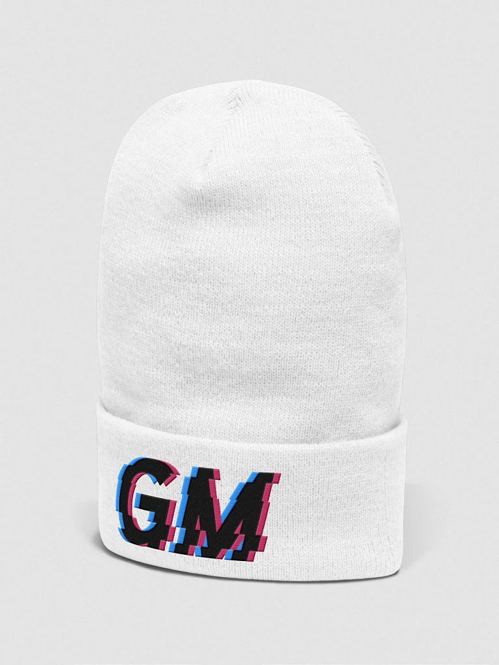 GM Cuffed White Beanie product image (2)