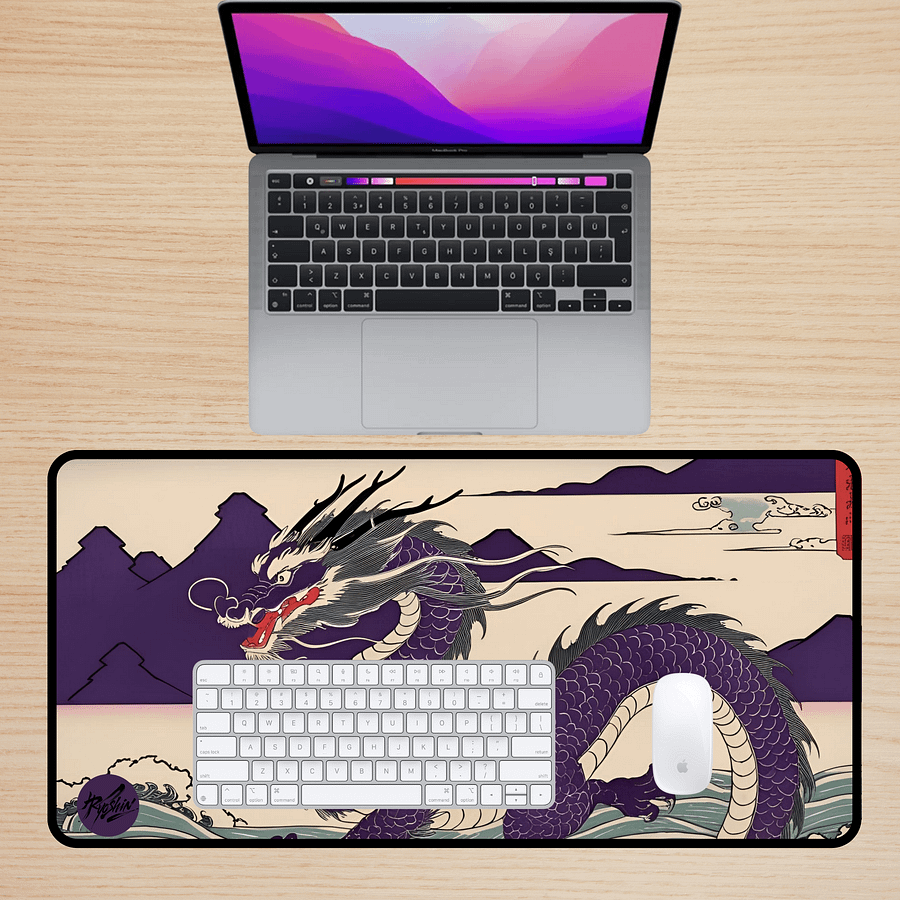 Ryoshin - Flowing Resilience (Sui no Ganbou), Ancient Ryū Collection, Desk Mat product image (4)