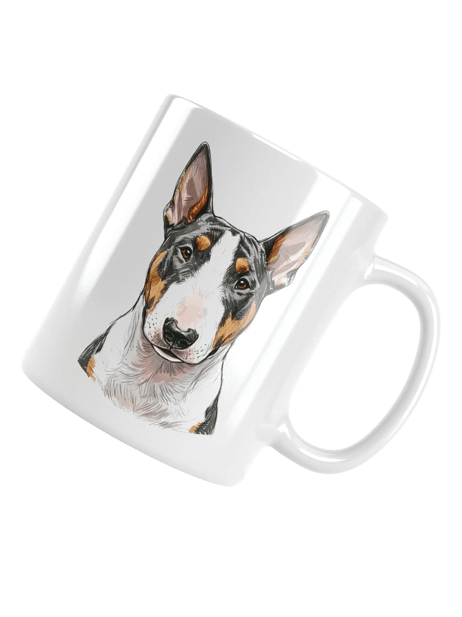 Bull Terrier Sketch-y Art Chic Small Ceramic Mug product image (1)