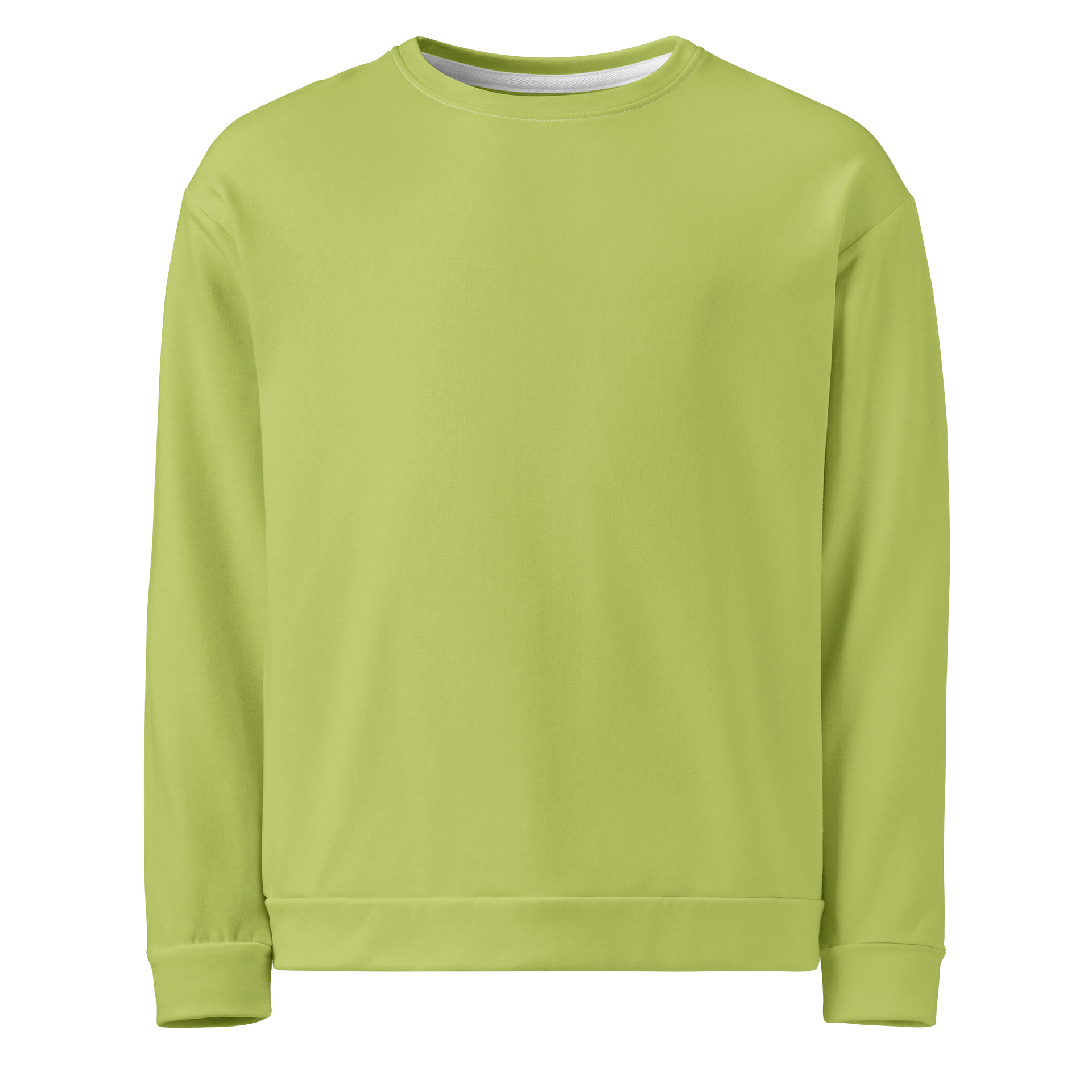 Split Pea Soup Green Solid Color Eco Friendly Unisex Sweatshirt product image (1)