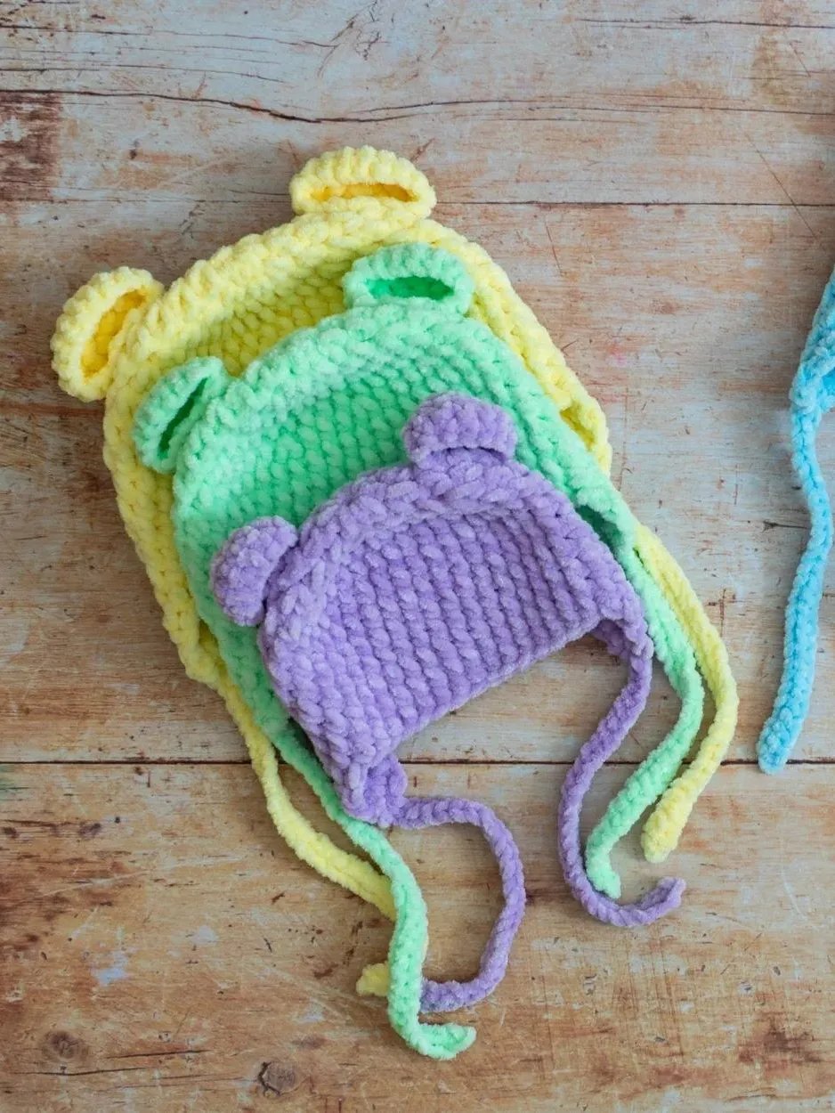 Crochet Pattern: Baby Hat (with Bear Ears) product image (5)