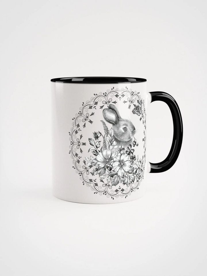 Floral Rabbit Ceramic Mug product image (2)