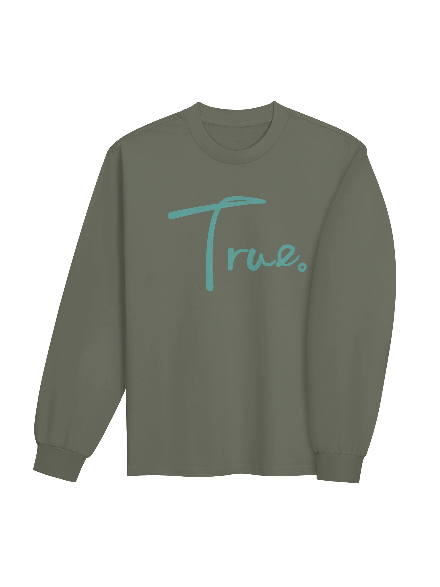 Volume Long Sleeve — in Cypress + Dimple Blue (Oversized/Unisex) product image (3)