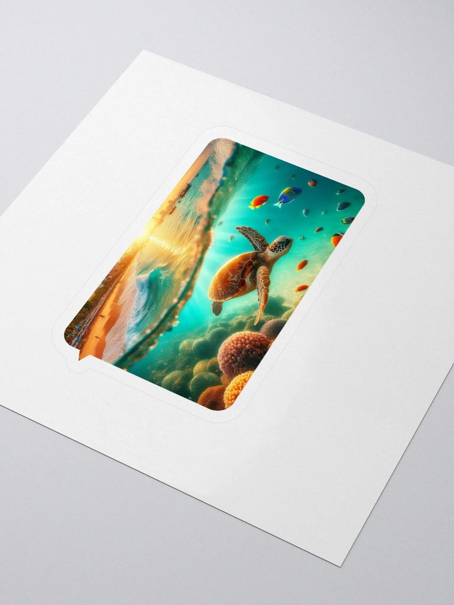 Tropical Paradise Kiss Cut Stickers | AI Design underwater world product image (3)