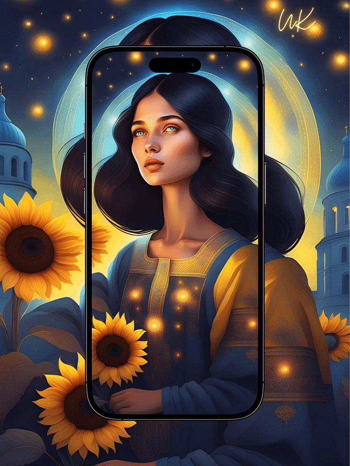 UK "Heart of Ukraine" Unique iPhone Wallpapers Inspired by Ukrainian History product image (1)