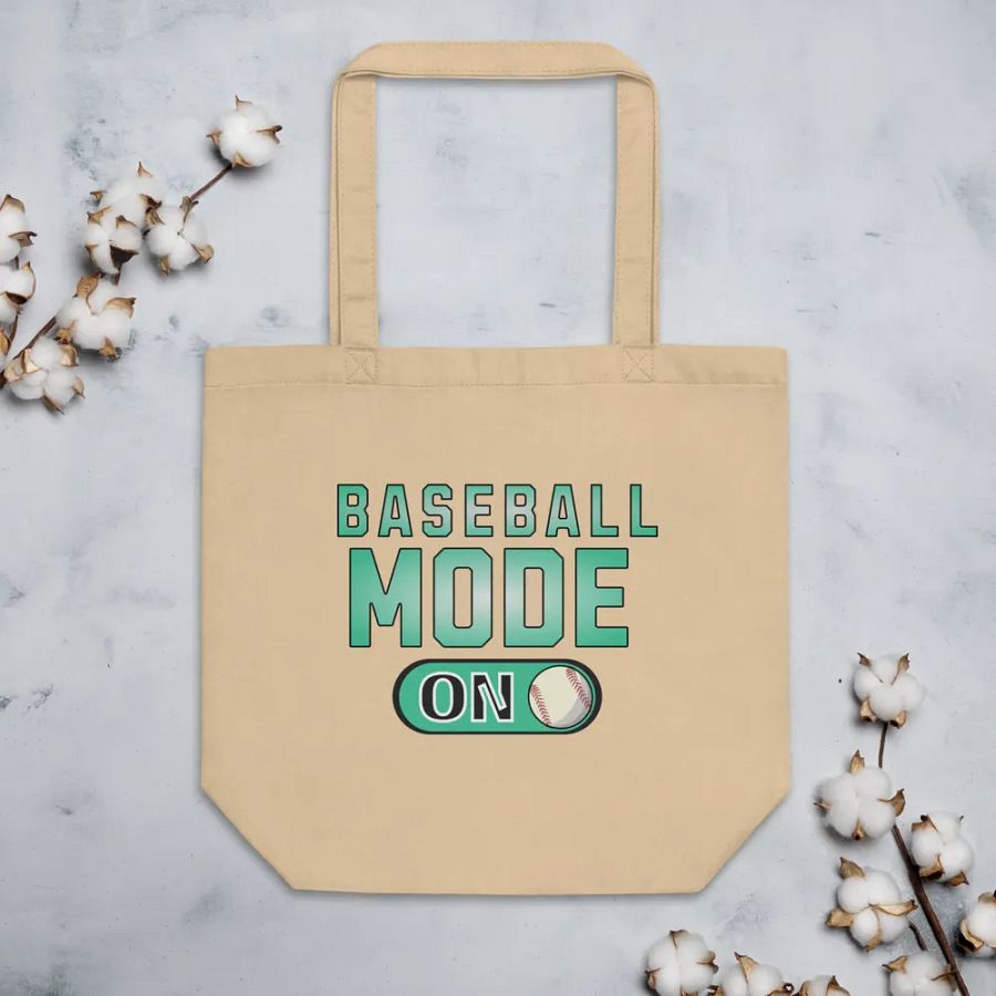Baseball Mode On Eco-Friendly Tote Bag product image (3)