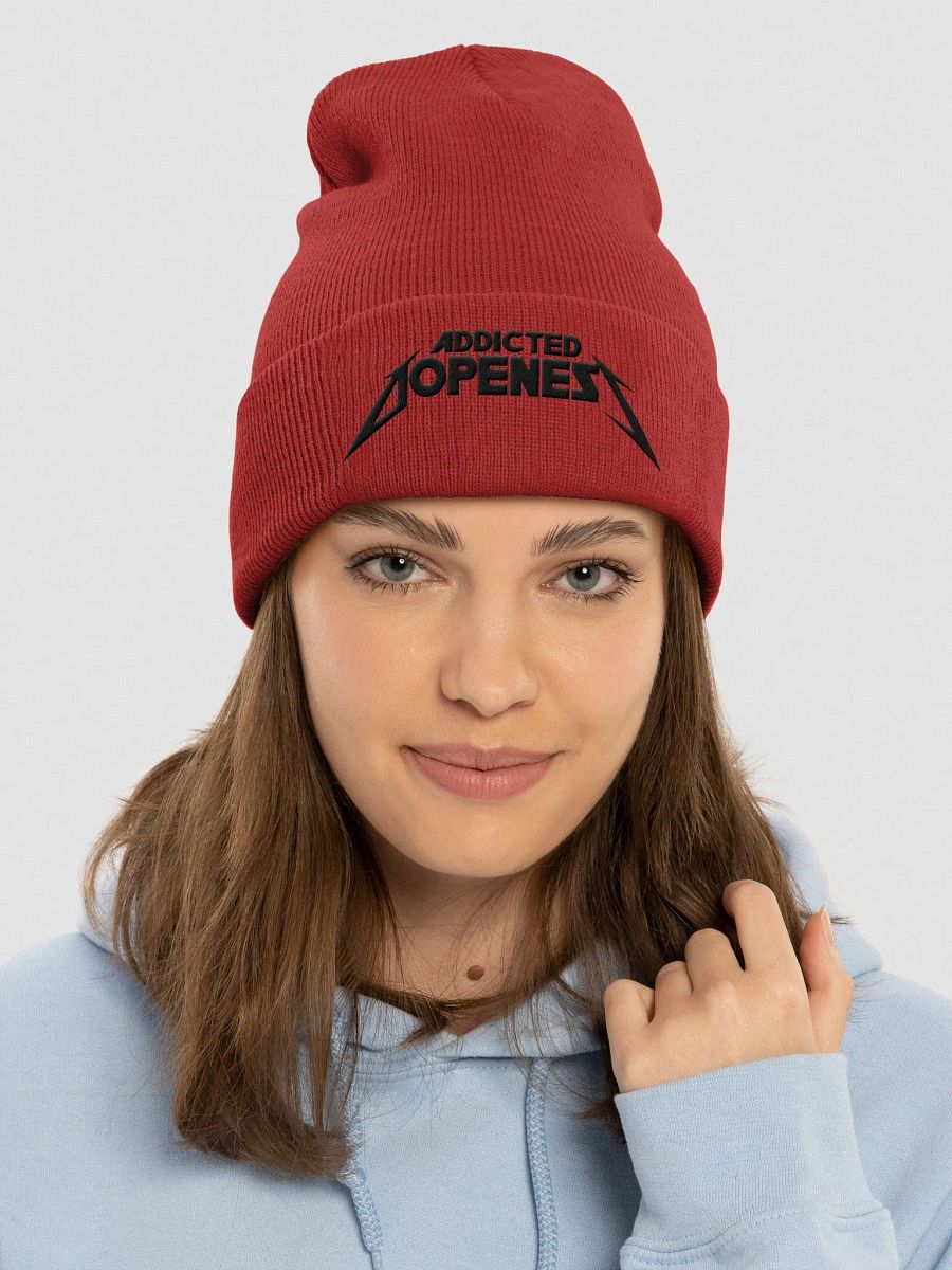 Rock Star Stitched Beanie (Black AD) product image (3)