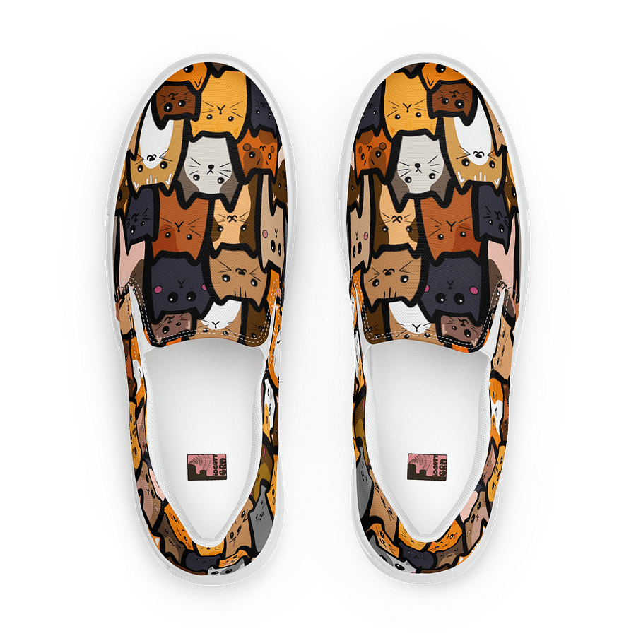 "Cats" Canvas Slip On Shoes (Men's) product image (1)