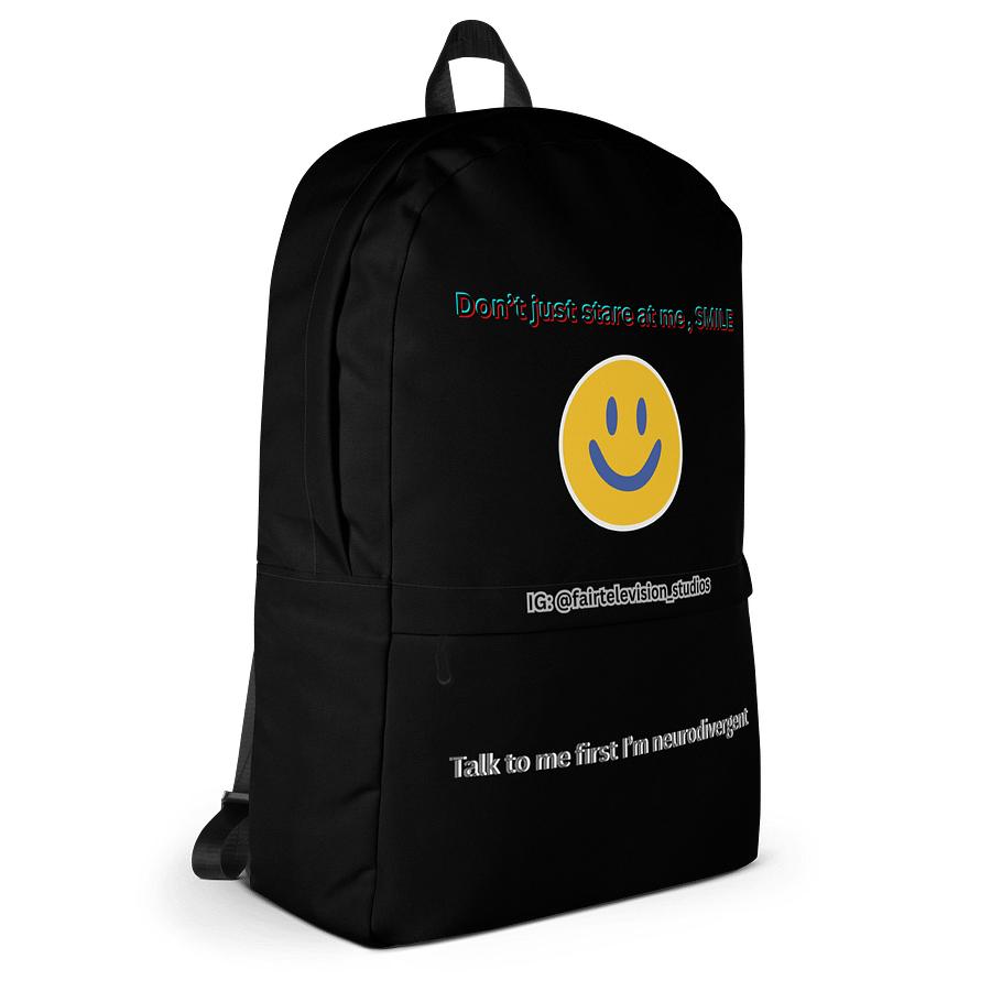 Neurodivergent Smiley All-Over Print Backpack product image (3)