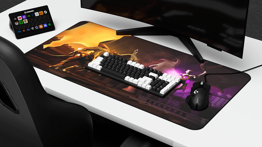 Grotesque Guardians | Large 3D Desk Mat product image (5)