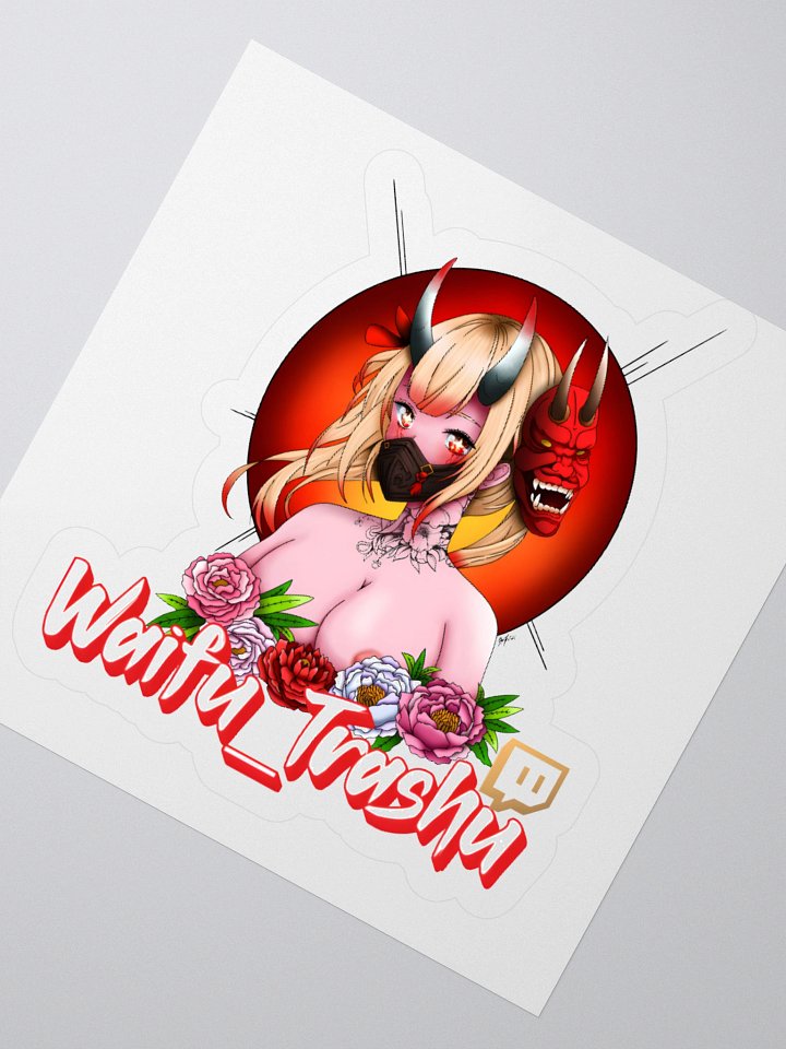 Demon Waifu Kiss Cut Stickers product image (5)