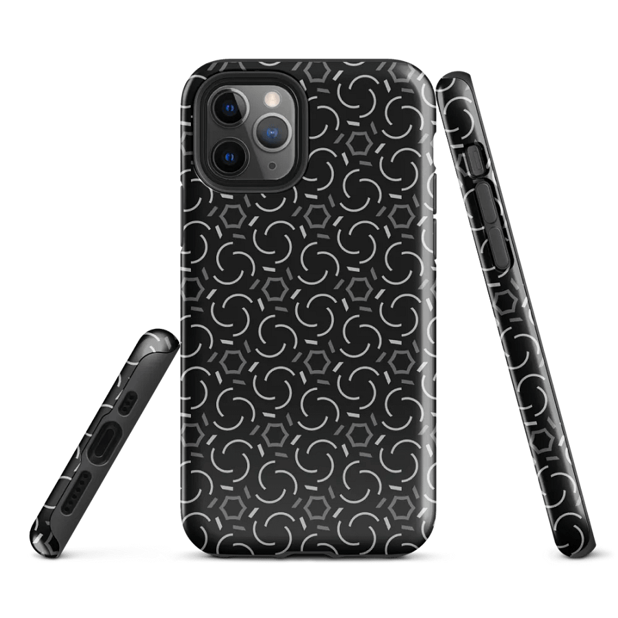 Smoke & Shadow Geometric Pattern Tough iPhone Case product image (1)