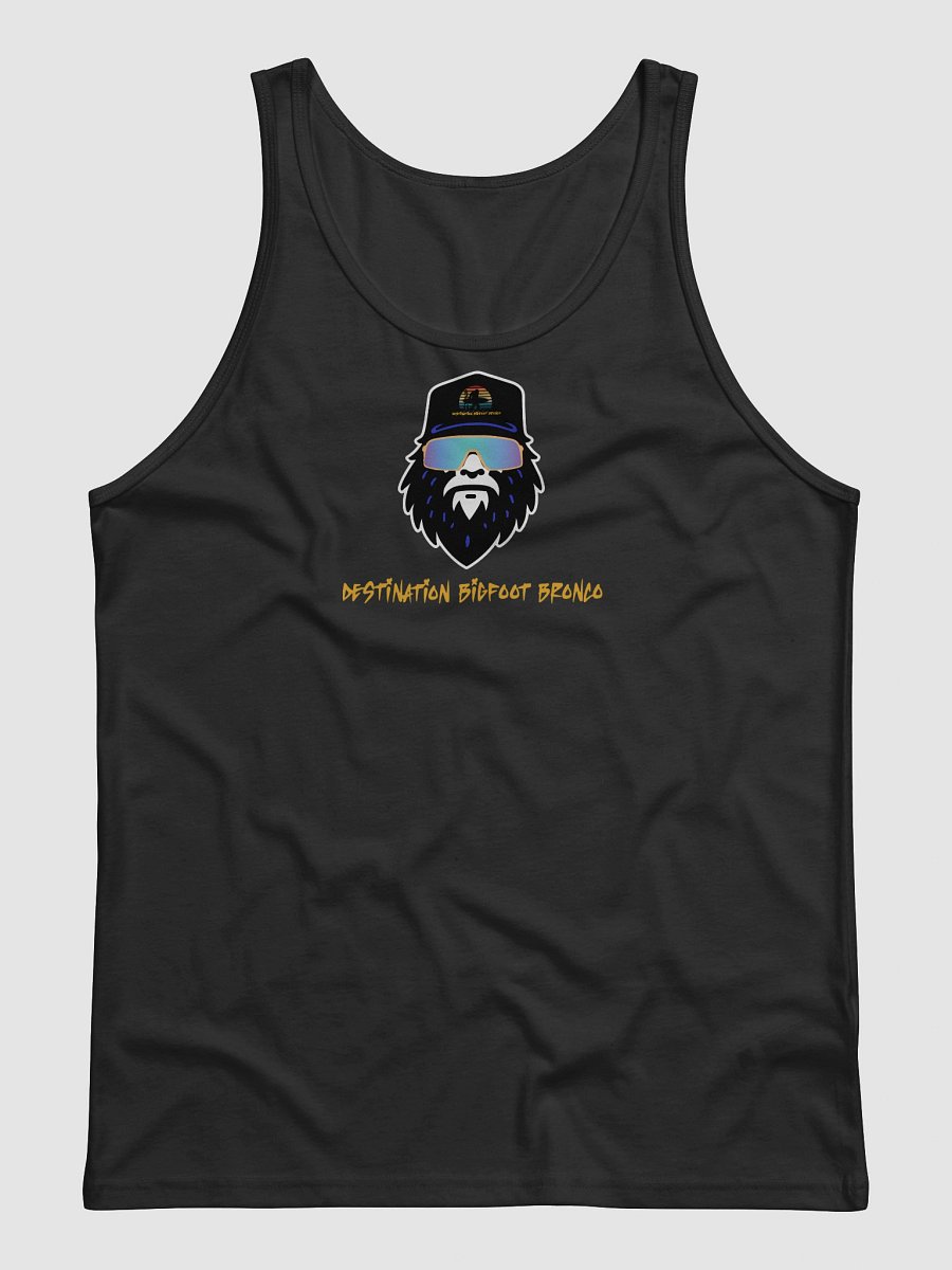 Destination Bigfoot Bronco Synthwave Bella+Canvas Jersey Tank (Black) product image (1)